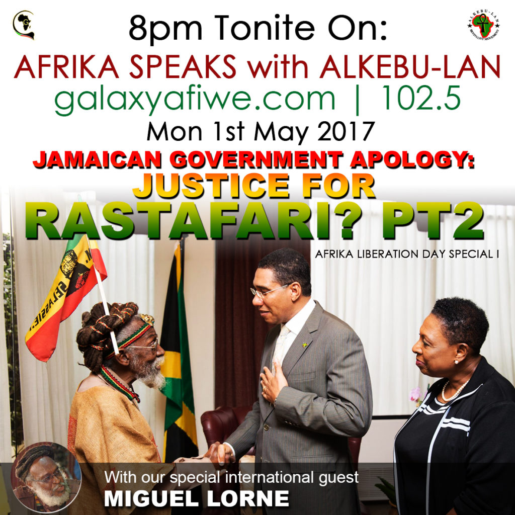 Afrika Speaks: JAMAICAN GOVERNMENT APOLOGY - Justice for Rastafari? Pt2 ASwA Coral Gardens 1 1024x1024