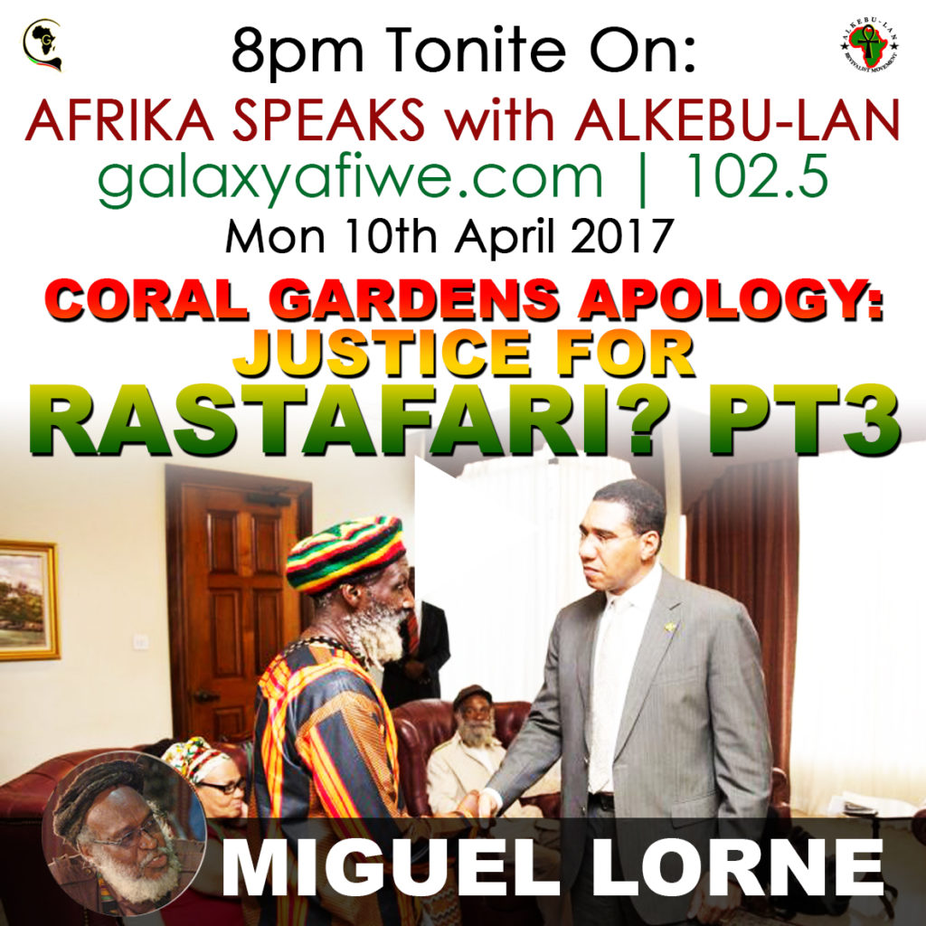 Afrika Speaks: Jamaican Government apology – Justice for Rastafari? Part 3 ASwA Coral Gardens Play 3 1024x1024