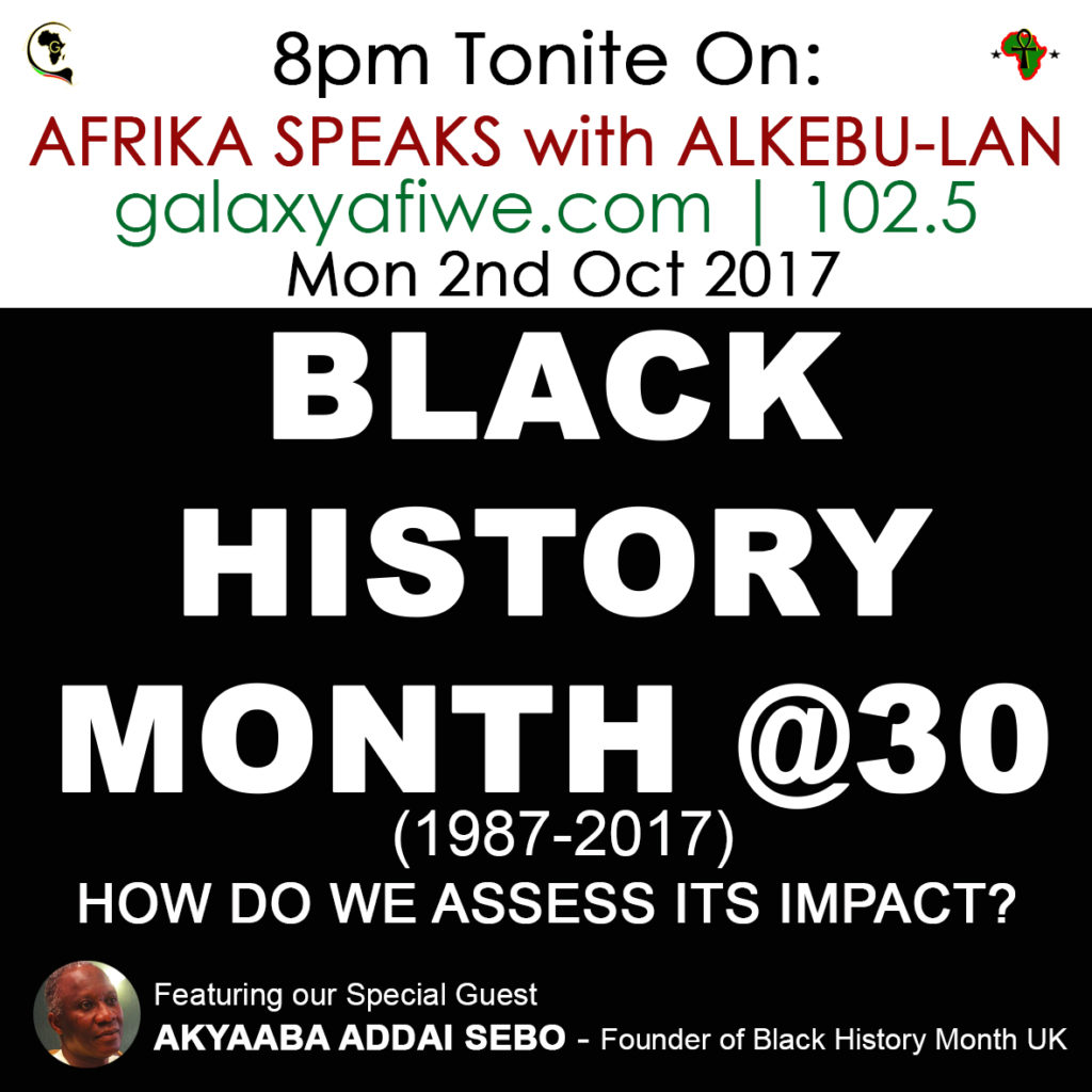 Afrika Speaks: Black History Month@30: How do we assess its impact? ASwA Bhm 1024x1024