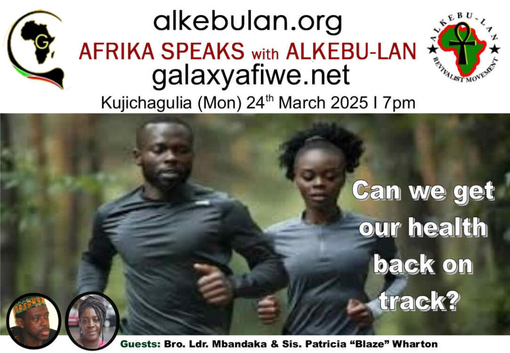 Afrika Speaks with Alkebu-Lan on Galaxy Radio - 24/03/25 – Can we get our health back on track? ASwAG 529 240365 1024x708