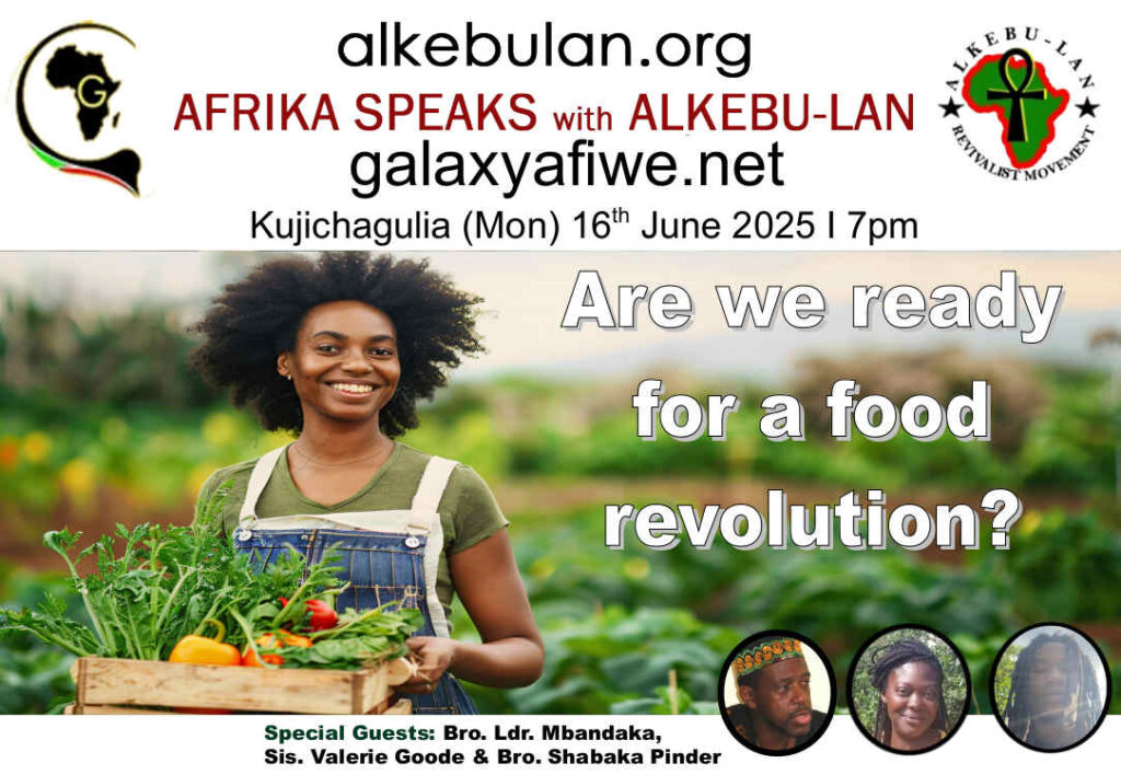 Afrika Speaks with Alkebu-Lan on Galaxy Radio 16/06/25 – Are we ready for a food revolution? ASwAG 541 160665 1 1024x708